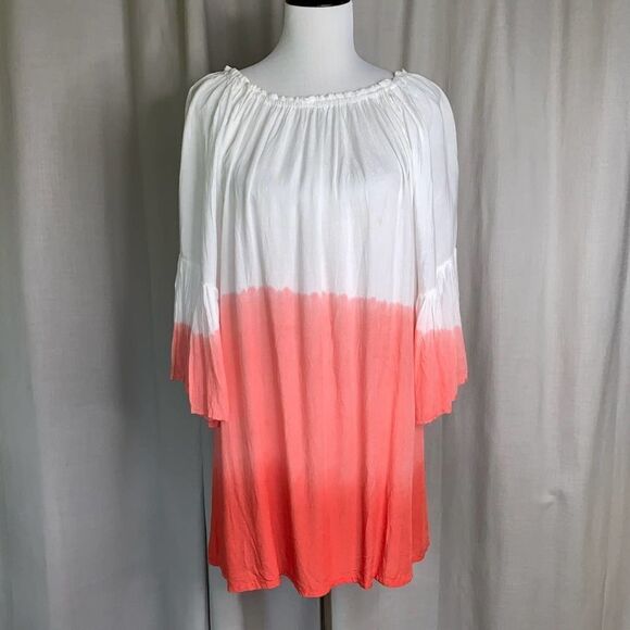 Exist Ombré Bell Sleeve On/Off Shoulder Dress - Picture 3 of 8